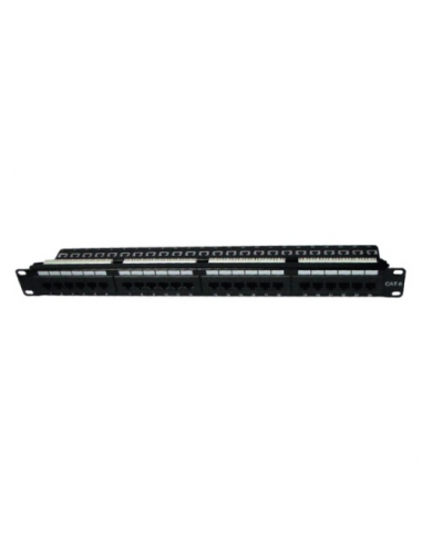 Datacom DC-PPL-C624, 19" 24 Port Cat6 Patch panel 1U BK