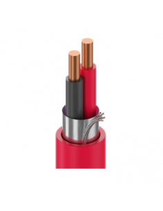 Ramcro R19575, 2Core, 16AWG Solid, BC Fire alarm cable, Red jacket.