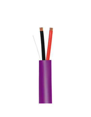 C1318-B3, 1 Pair 24AWG Shielded LZH-HFFR -Purple