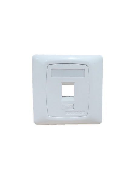 XF003849205, Single port White Faceplate