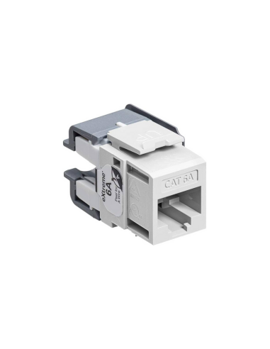 6110G-RW6, Leviton Cat6A jack, 10G white