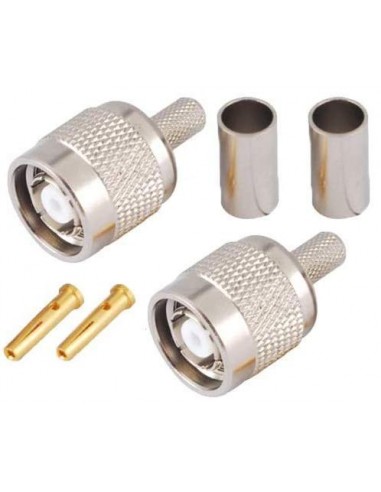 TNC MALE - RP CRIMP RG - 58 CONNECTOR