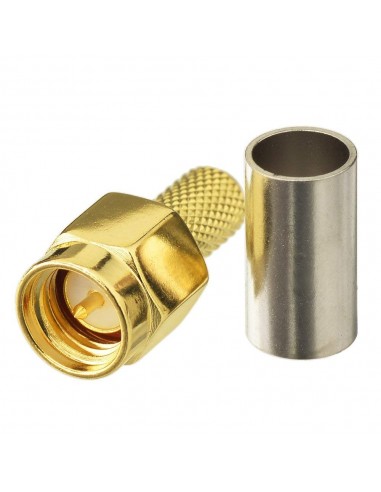 SMA MALE RP CRIMP RG 58 CONNECTOR