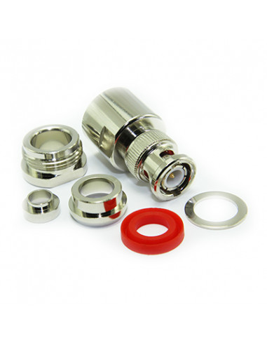 BNC Straight Solder / Clamp Plug