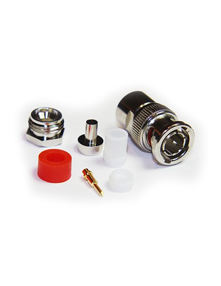 BNC Top Hat Solder Clamp Plug