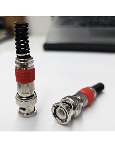 BNC MALE RG59 SCREW RED & BLACK